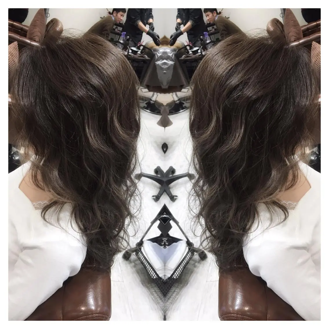 ロング カラー イルミナカラー biscohair 髪にドラマを。のヘアスタイル