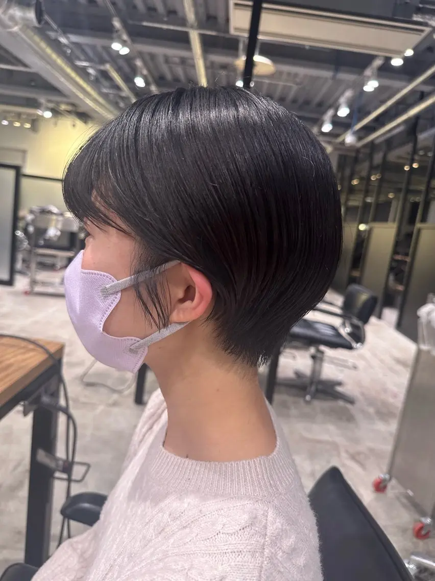 ショート 丸みショート ショートヘア 🌷モア 🌷暖色カラー・ボブのヘアスタイル