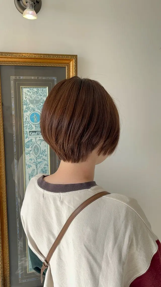 ショート カラー ブラウンカラー 透明感カラー 🫧おおにし みか🫧のヘアスタイル