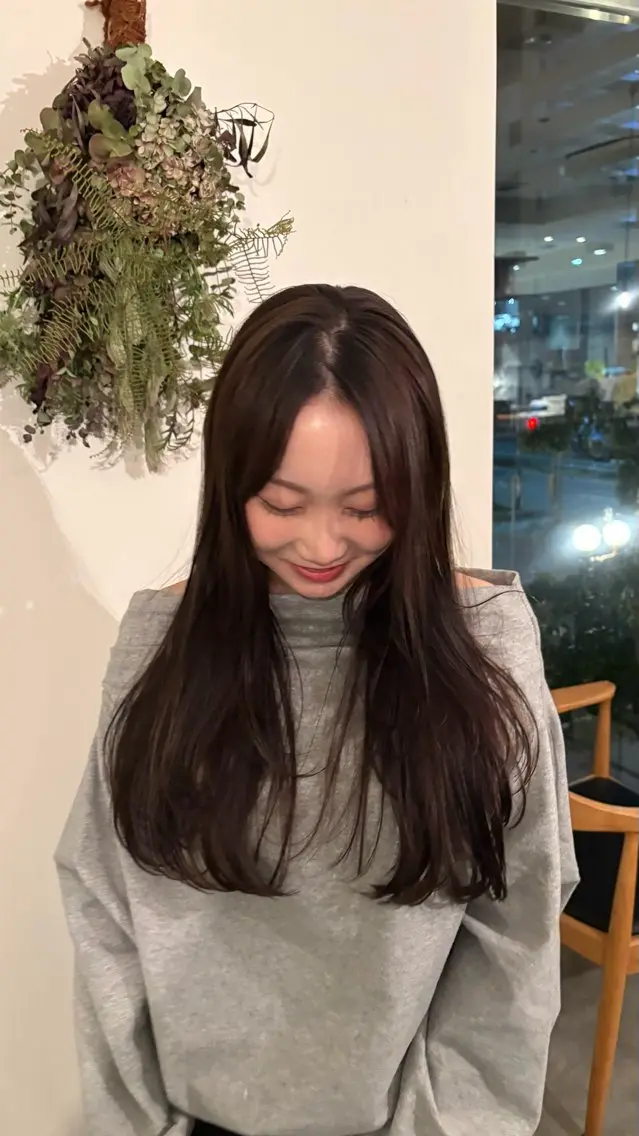 ロング カラー ヘアカラー トリートメント 高橋 杏のヘアスタイル