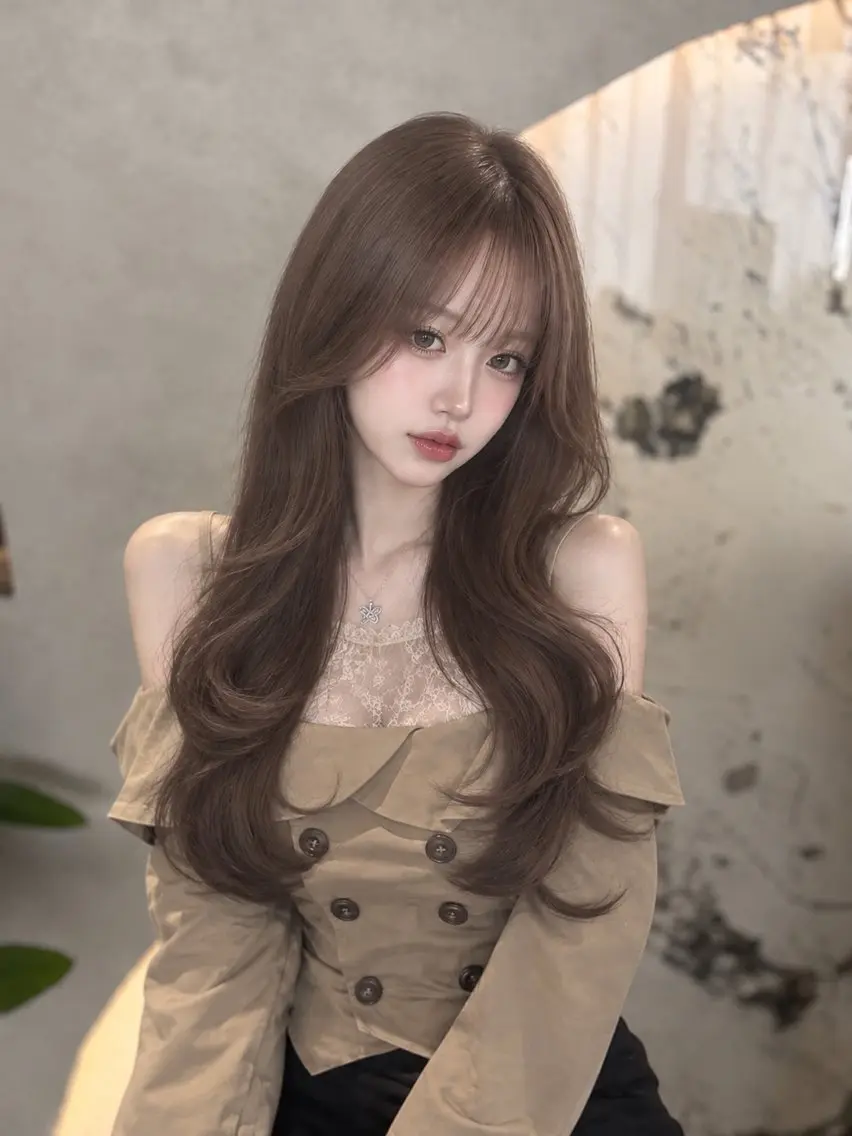 ロング カラー カット ヘアカラー トリートメント 🪽あすみ🎀透明感 艶髪特化🪽のヘアスタイル
