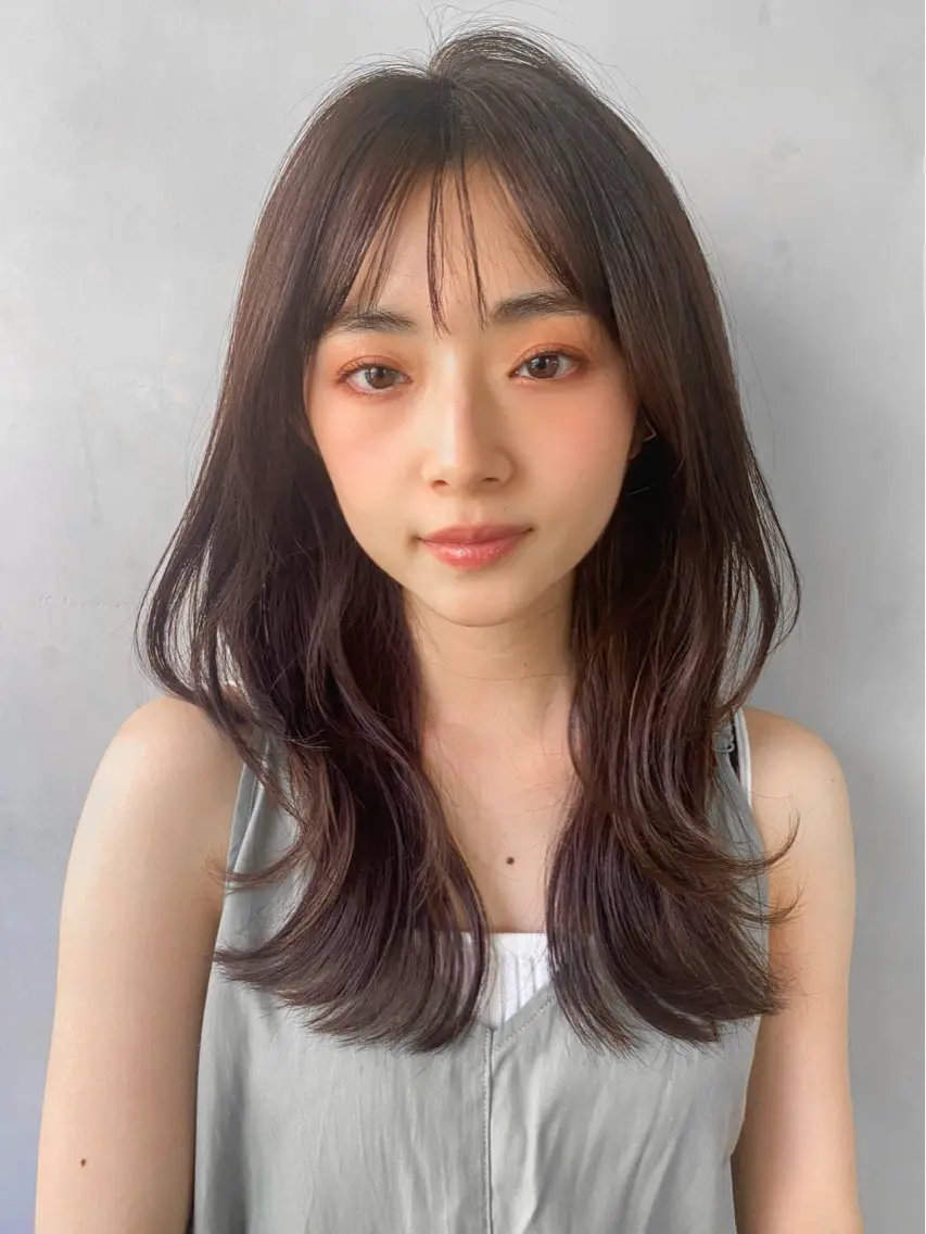 セミロング 勝河 怜楊のヘアスタイル