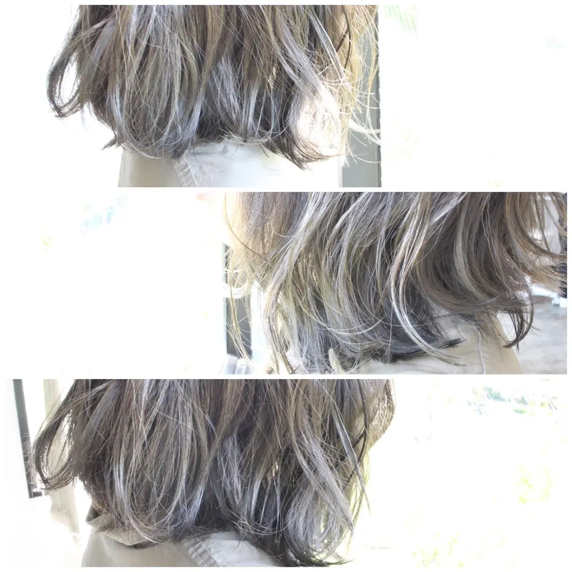 ミディアム カラー ブリーチ 透明感カラー グレージュ イルミナカラー BOB🌟ハイトーン /ブリーチ/TAKUのヘアスタイル
