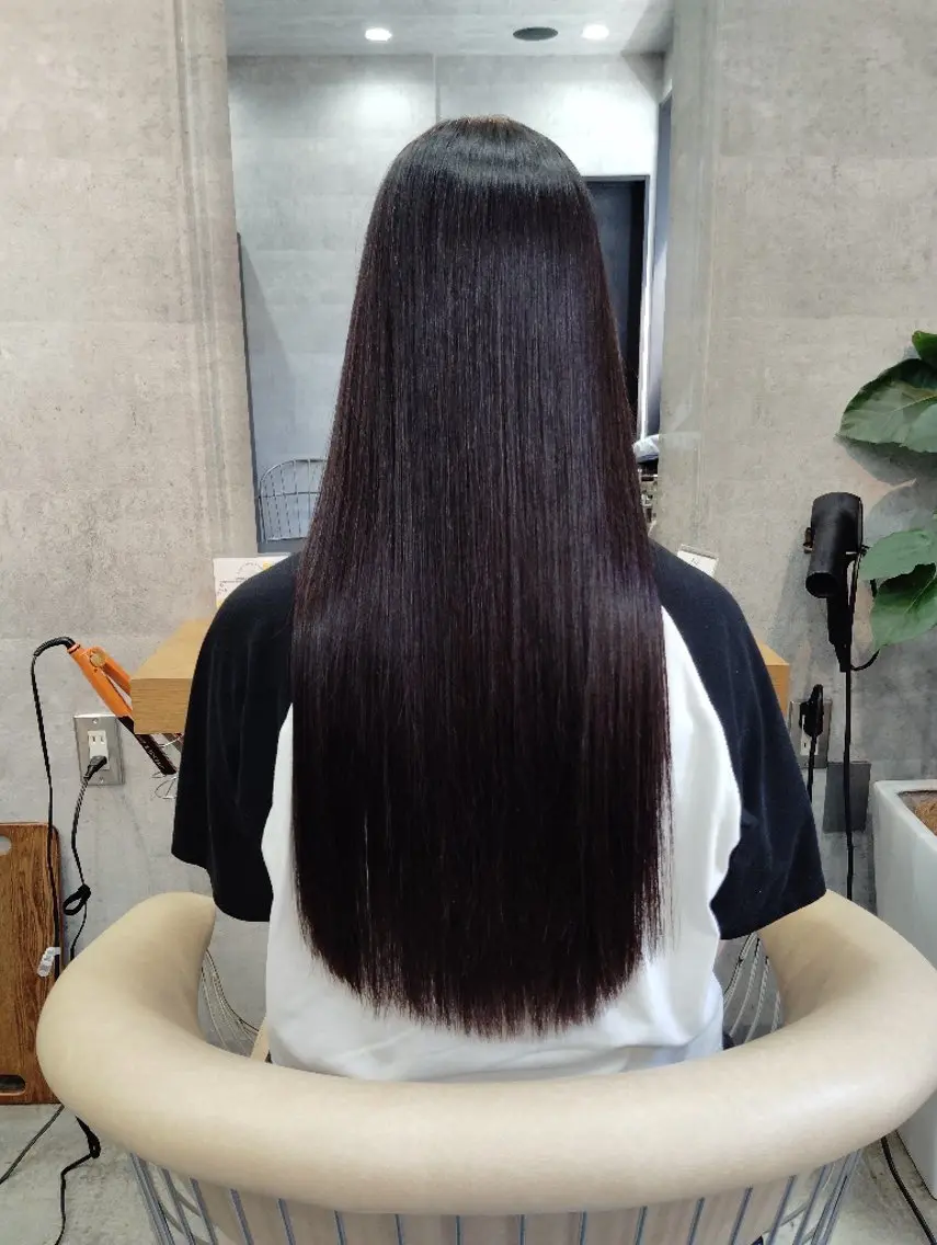ロング ロング 濱比嘉 希恵のヘアスタイル