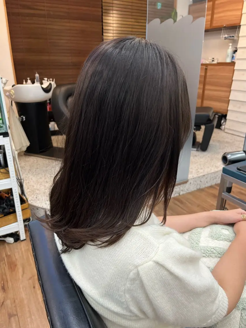 ミディアム 顔周りカット 吉祥寺✂️ shutoのヘアスタイル