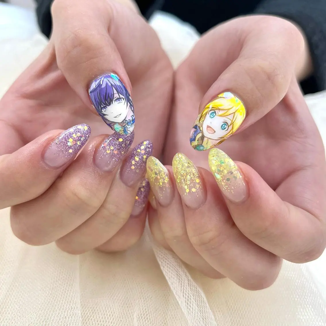 セミロング ハンドネイル 池袋痛ネイル Nok. 渡辺のネイルデザイン