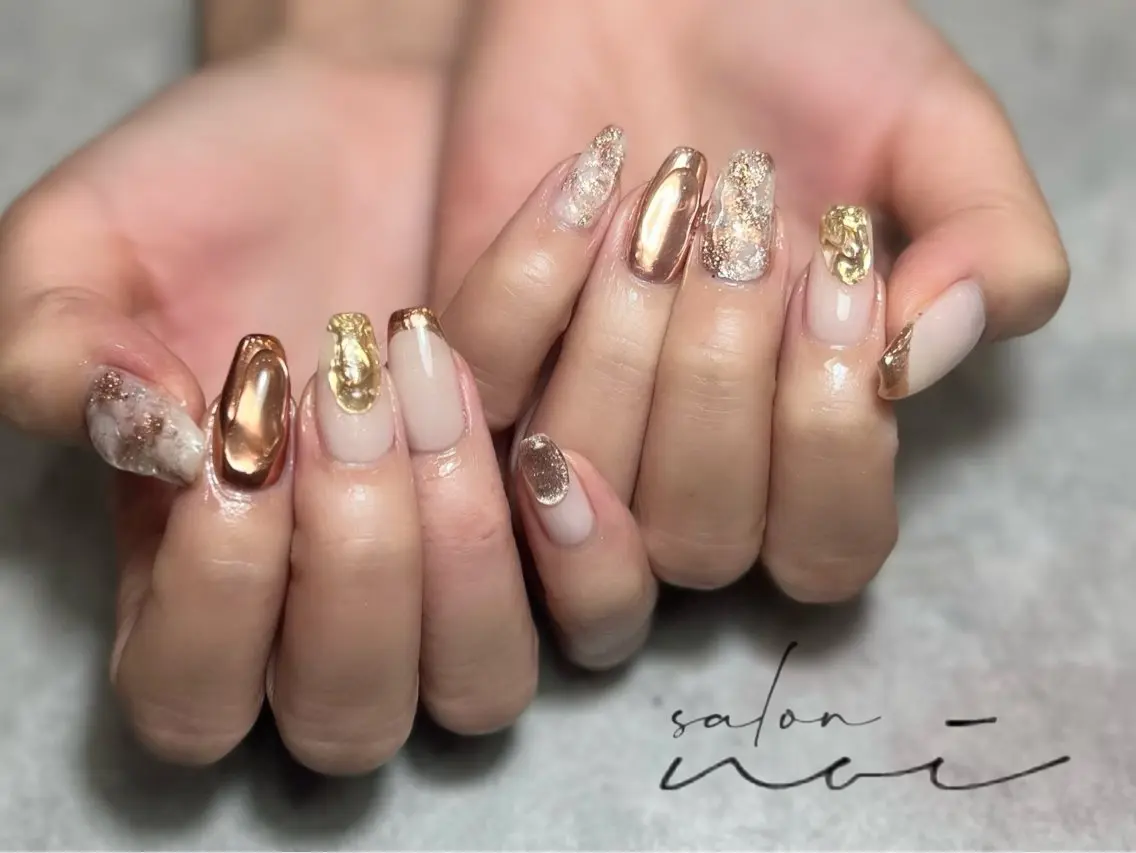 ネイル 持ち込み ハンドネイル salon noiのネイルデザイン