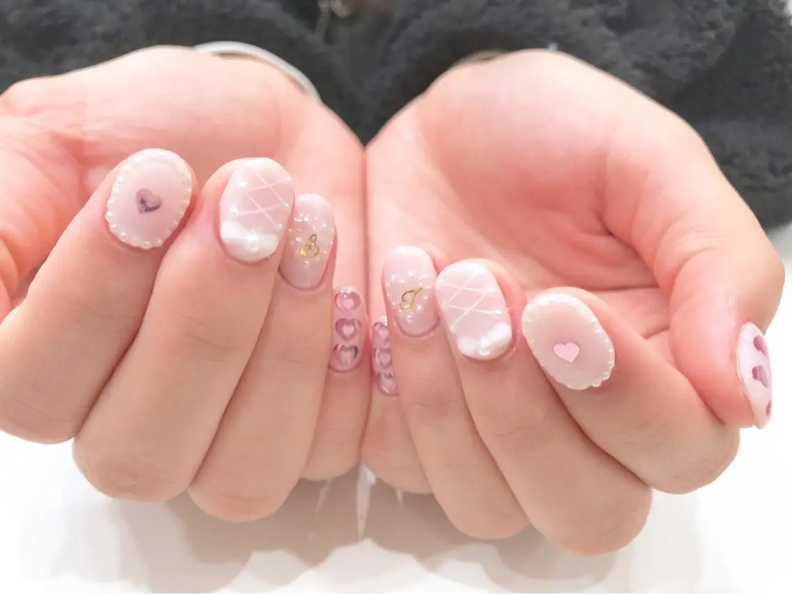 ネイル ハート Ash関内ネイリスト 荒木のネイルデザイン