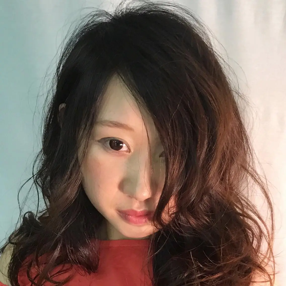 ミディアム カラー パーマ 【体験】韓国 メイク&ヘア天神のヘアスタイル
