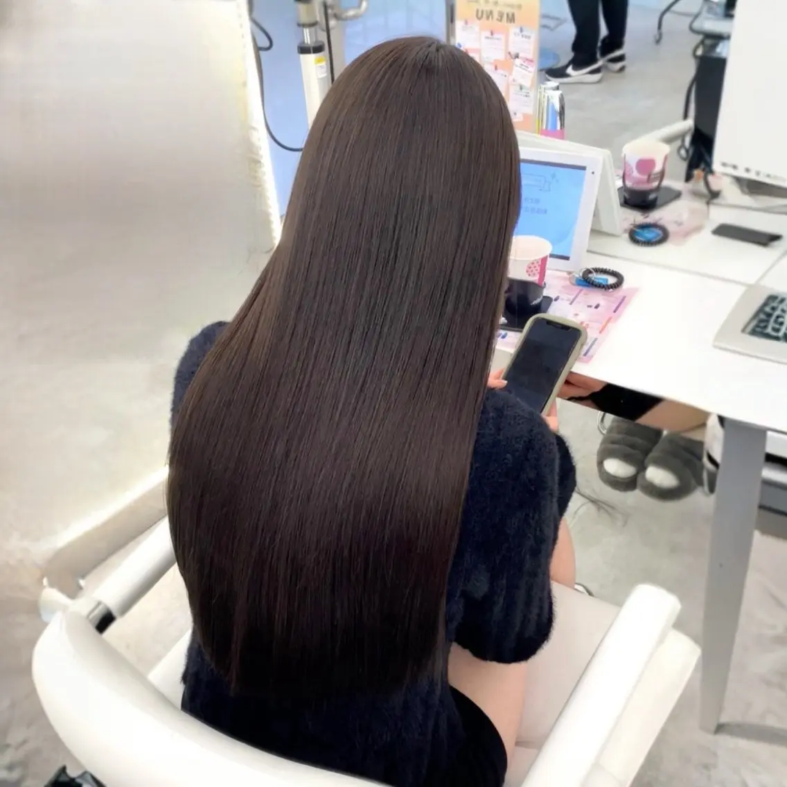 ロング カラー 髪質改善 トリートメント トリートメント 🇰🇷韓国ヘア🎀 レイヤー🤍MOEのヘアスタイル