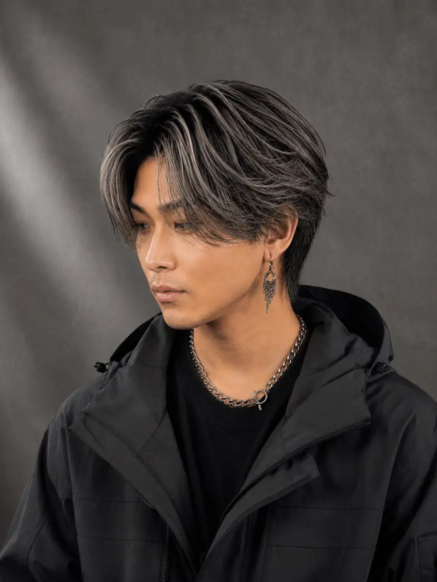 メンズカット+バレイヤージュ「ブリーチ×2」¥29100→¥16000【owl心斎橋を初めてご利用の方】の写真