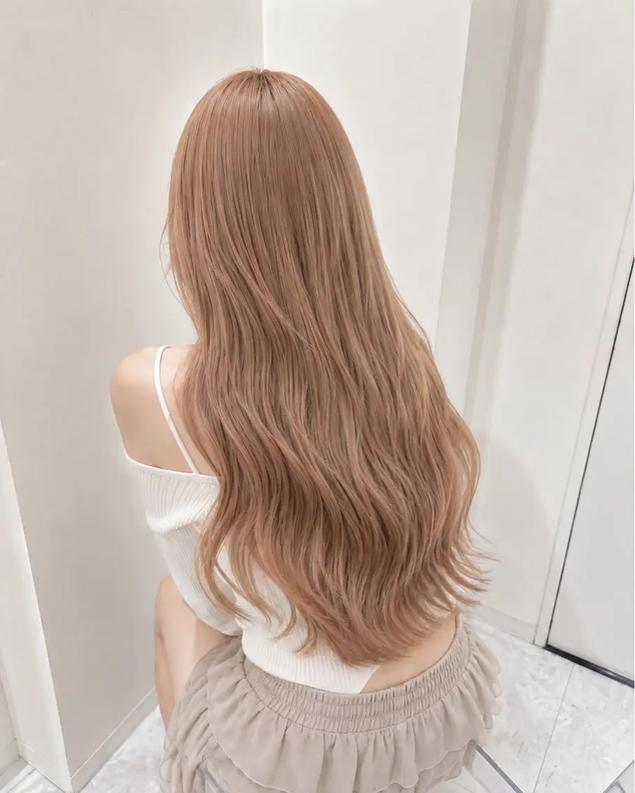 ロング カラー ヘアアレンジ 🧸ミルクティー特化 🧸MASAKIのヘアスタイル