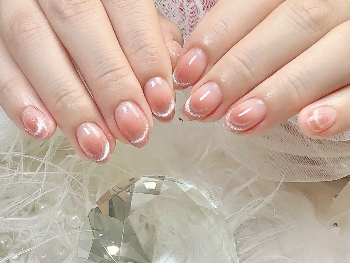 ネイル クリアネイル フットネイル フレンチネイル ジェルネイル 韓国ネイル ハンドネイル ハンドケア nail salon Feerieのネイルデザイン