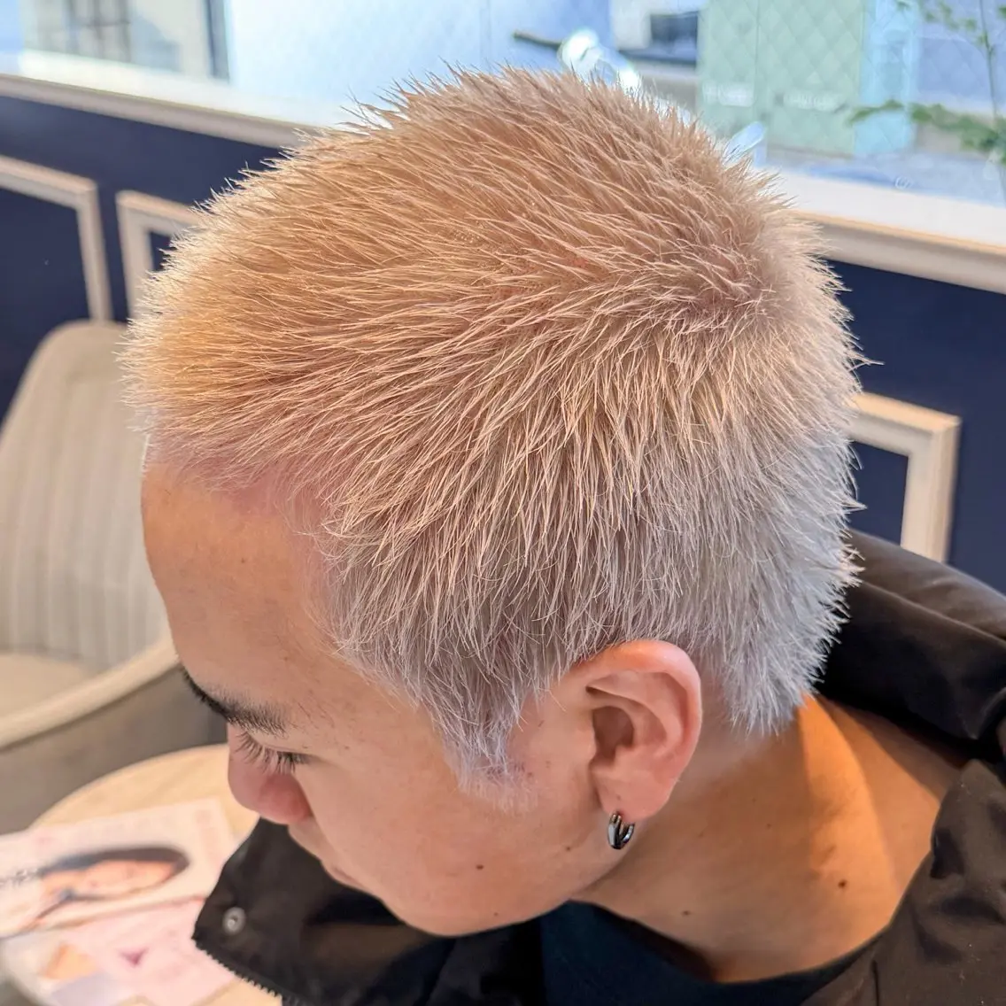 ショート カラー メンズ ヘアカラー 吉田 新平のヘアスタイル