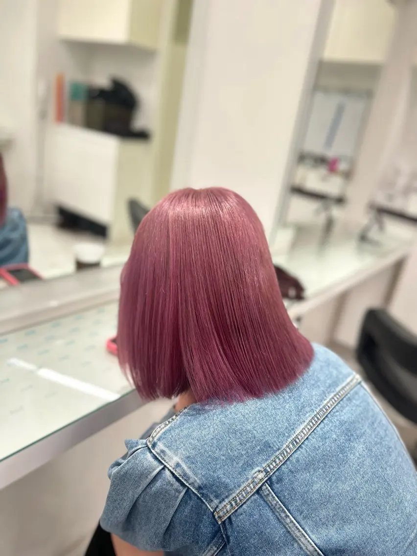ロング カラー ヘアカラー トリートメント ヘアセット 🩷暖色カラー🩷 BONのヘアスタイル