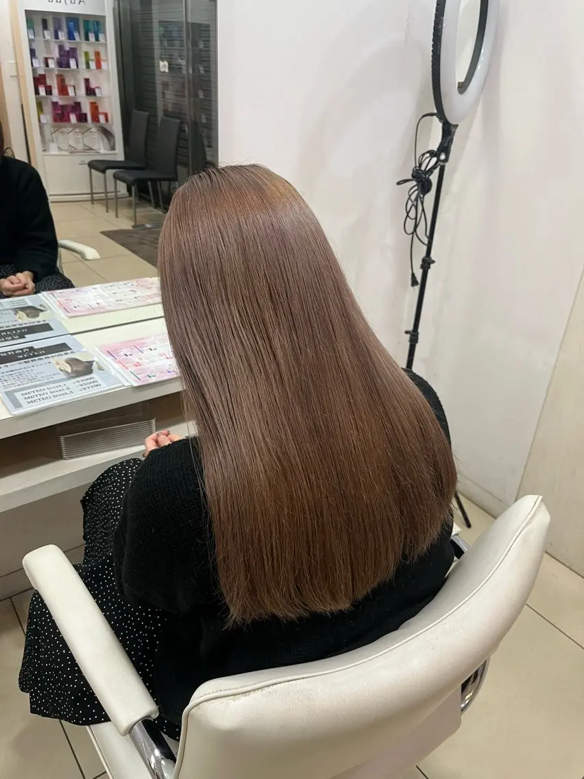 セミロング カラー ベージュカラー ラベンダーカラー ラベンダーピンク ピンクカラー ピンクベージュ ヘアカラー 🤎ベージュカラー/ 髪質改善/山岸🤎のヘアスタイル