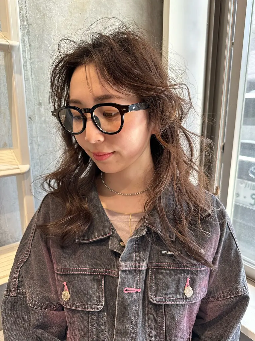 ミディアム カラー パーマ パーマ　地毛風カラー /横山大樹のヘアスタイル