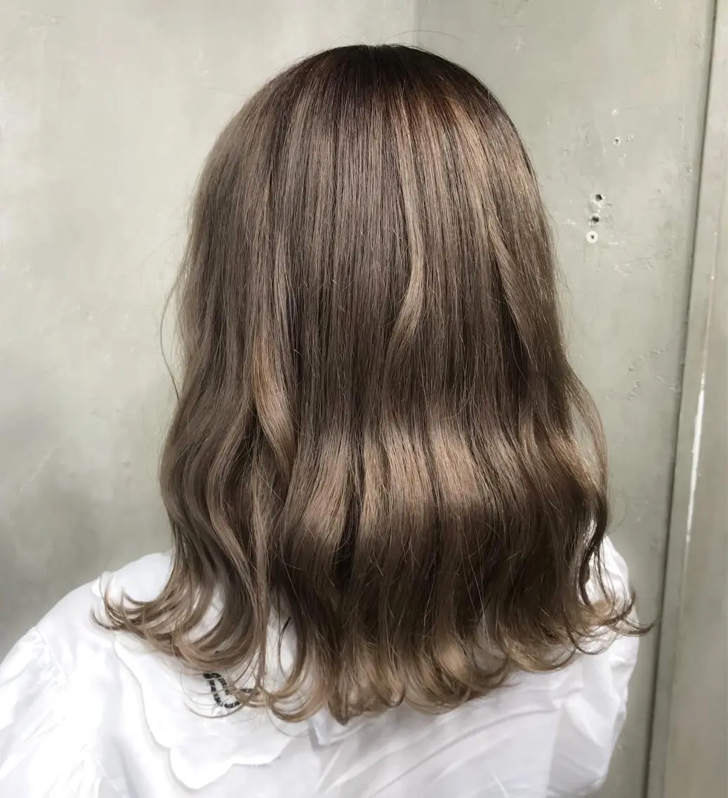 ミディアム カラー ベージュカラー 🌈髪質改善💕 縮毛矯正✨青木まで✨のヘアスタイル
