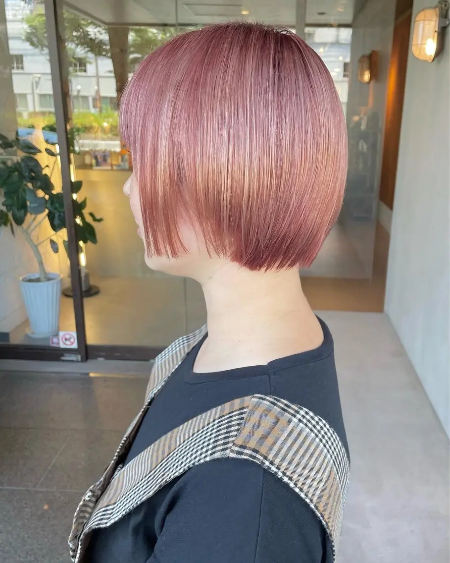 ショート カラー ヘアカラー トリートメント ハイトーンカラー♡ yuのヘアスタイル