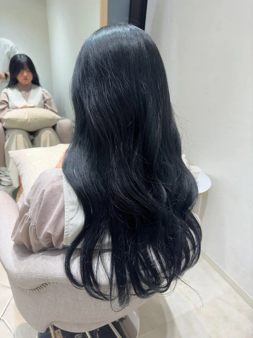 ロング 顔まわりレイヤー 顔周りカット レイヤーカット カットモデル募集 ミネのヘアスタイル