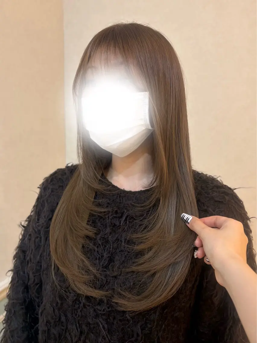 ロング カラー 艶感暖色カラー🥀/ レイヤー / れいかのヘアスタイル