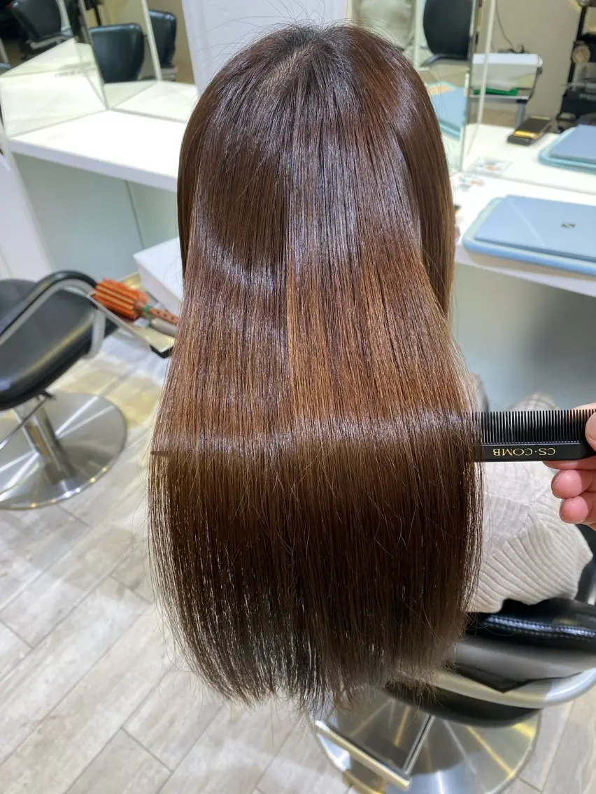 ロング カット 縮毛矯正 🌈髪質改善/縮毛矯 正特化🌈鈴木一寿のヘアスタイル