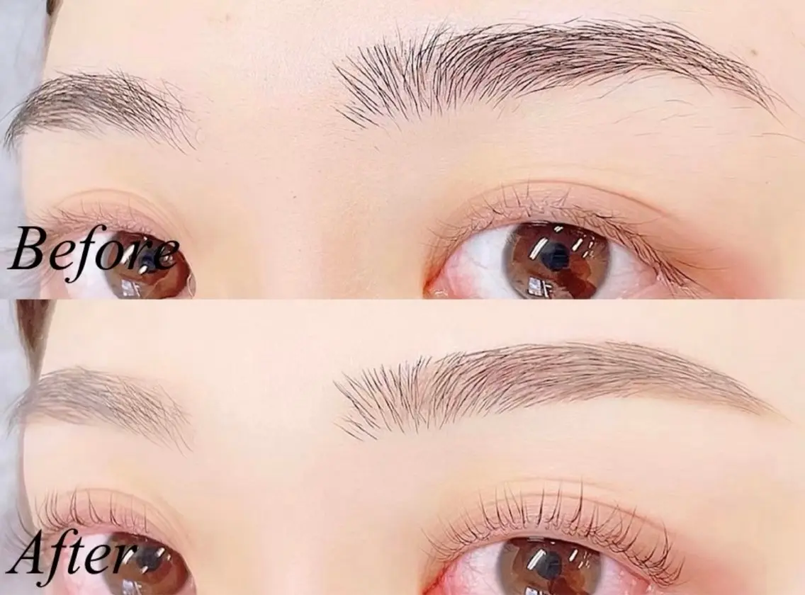 クーポン名：《ナチュラル眉🌱》美眉アイブロウWAX＋間引き (メイク込) ¥5000の写真