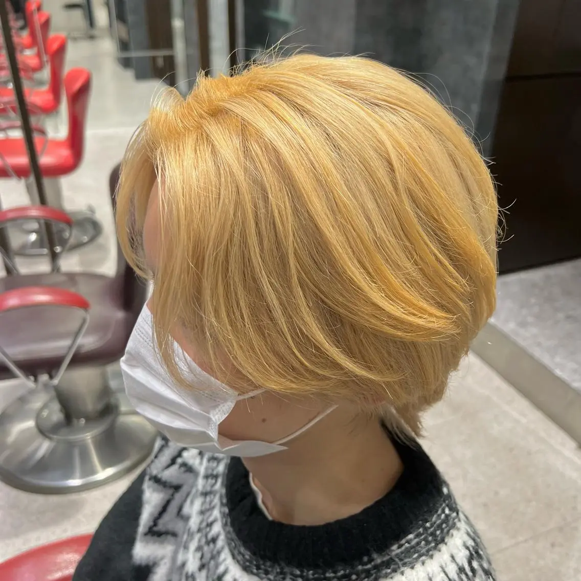 ショート メンズ ヘアカラー トリートメント stylist 🐶内藤 成香のヘアスタイル