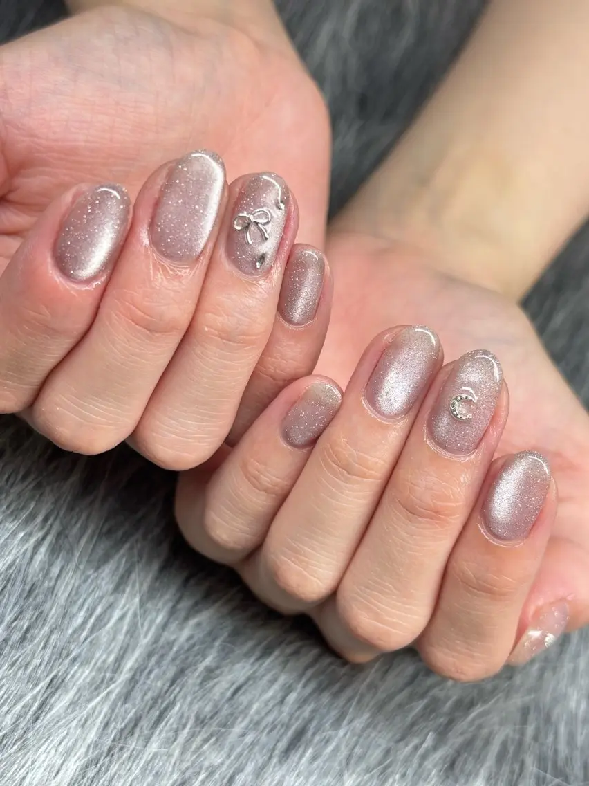 ネイル フラッシュネイル マグネットネイル nailpark_ MITSUMEのネイルデザイン