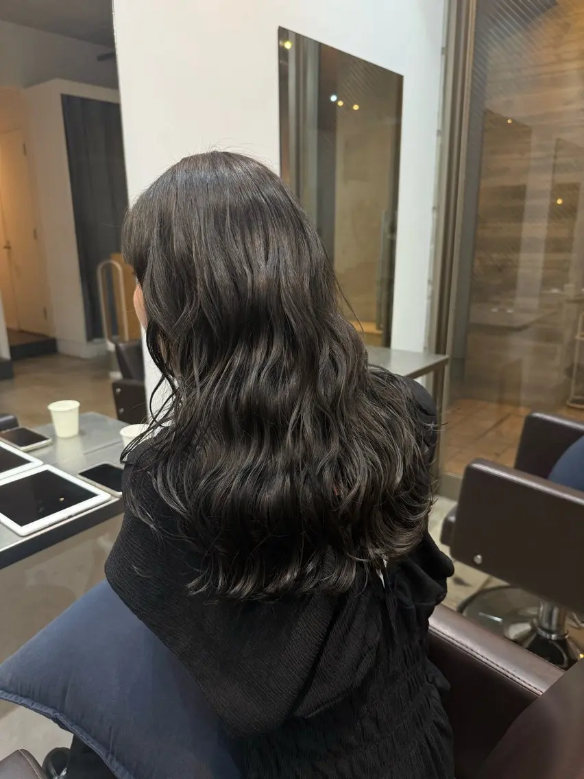 ロング 🌿朝5分でお洒落 パーマスタイル🌿のヘアスタイル