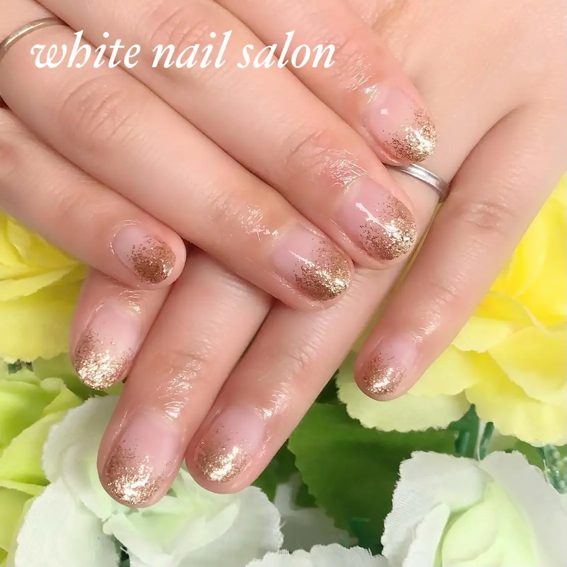 ネイル アートネイル フレンチネイル ジェルネイル ハードジェル 持ち込み white nail salonのネイルデザイン