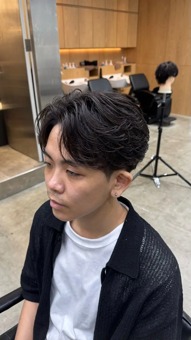 ショート パーマ メンズ カット パーマ fifth彪雅 /メンズ特化パーマのヘアスタイル