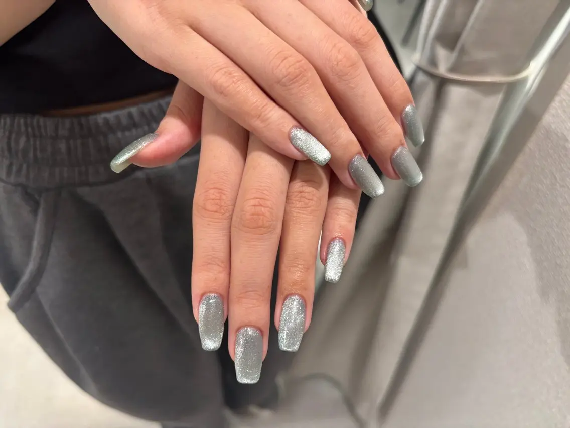 ネイル マグネットネイル ハンドネイル Elpia🤎 nail salonのネイルデザイン