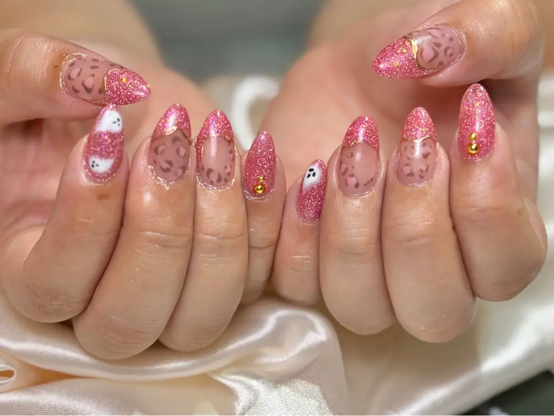 ネイル アニマル柄 ハンドネイル Nailst いずみのネイルデザイン