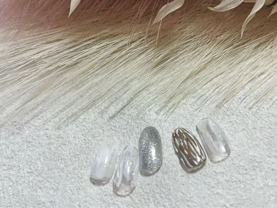 ネイル ジェルネイル メンズネイル ニュアンスネイル パラジェル 春ネイル kiki nail たまプラーザのネイルデザイン