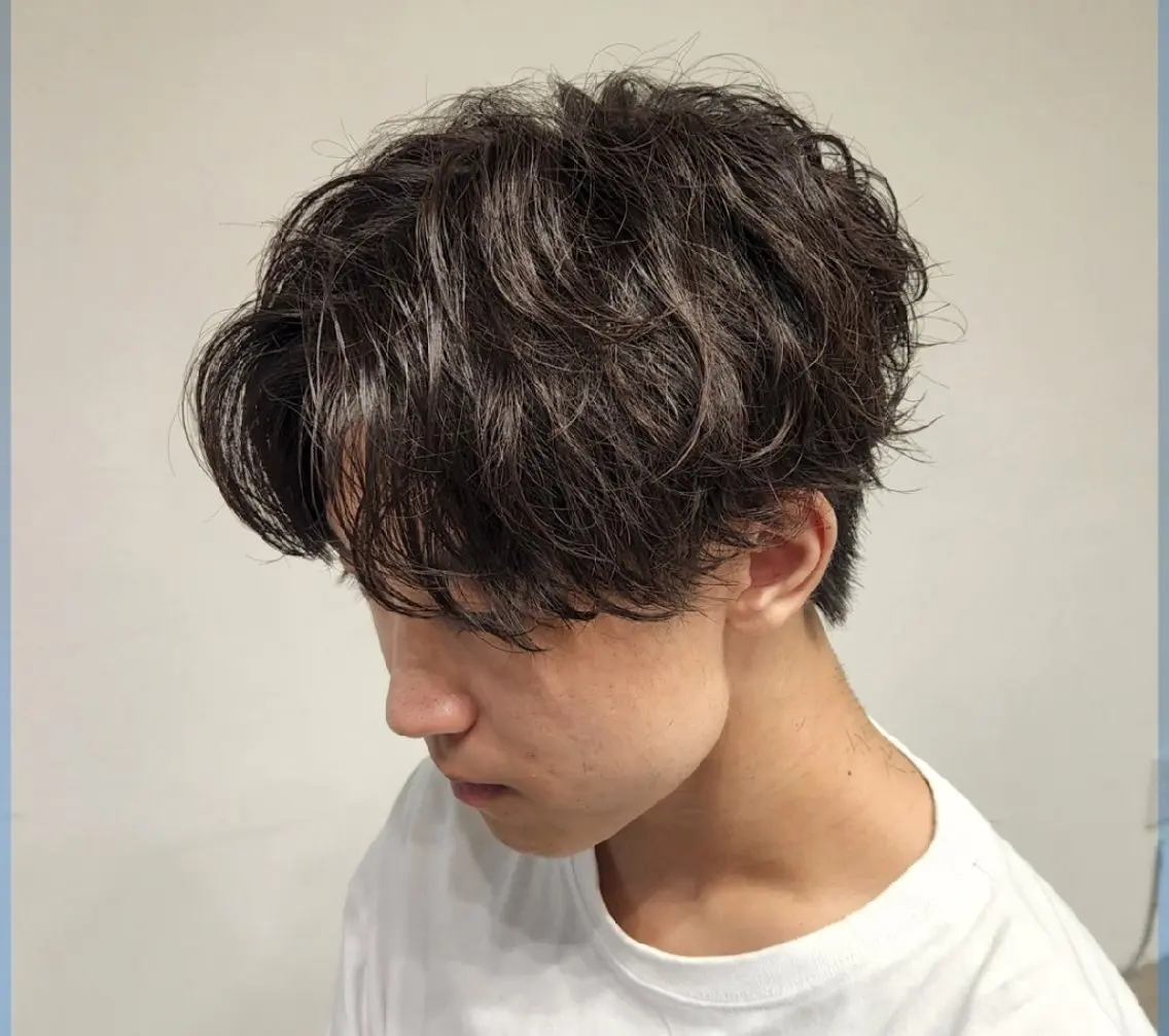 ショート パーマ メンズ 【イケメン風パーマ】 SHOFYのヘアスタイル