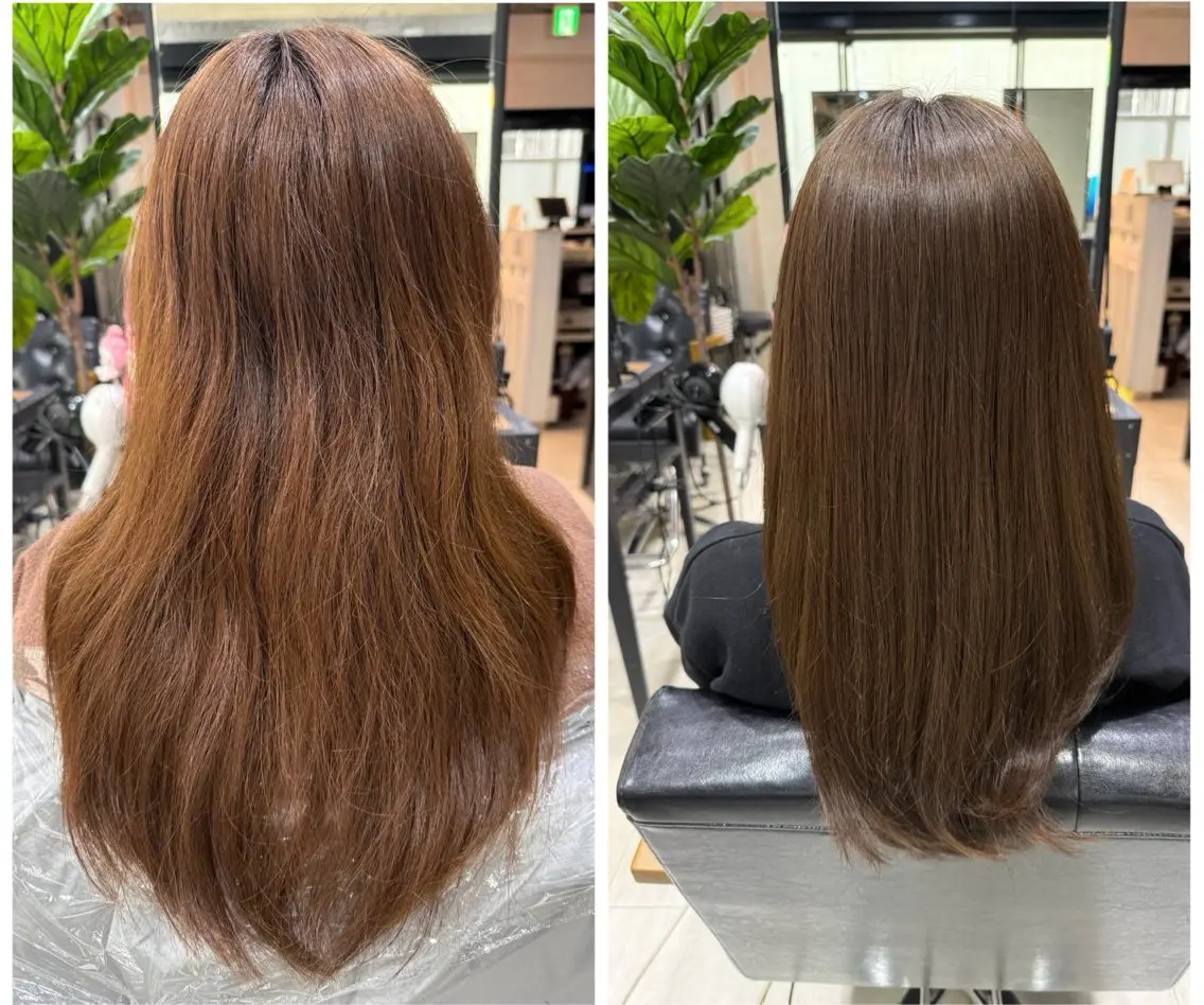 セミロング カット ヘアカラー トリートメント 柳井 準平のヘアスタイル
