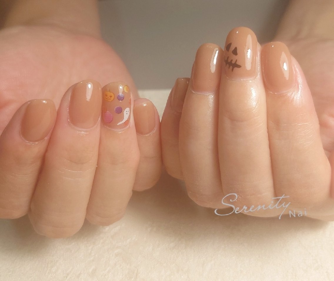 ネイル ハロウィン ハンドネイル nail serenityのネイルデザイン