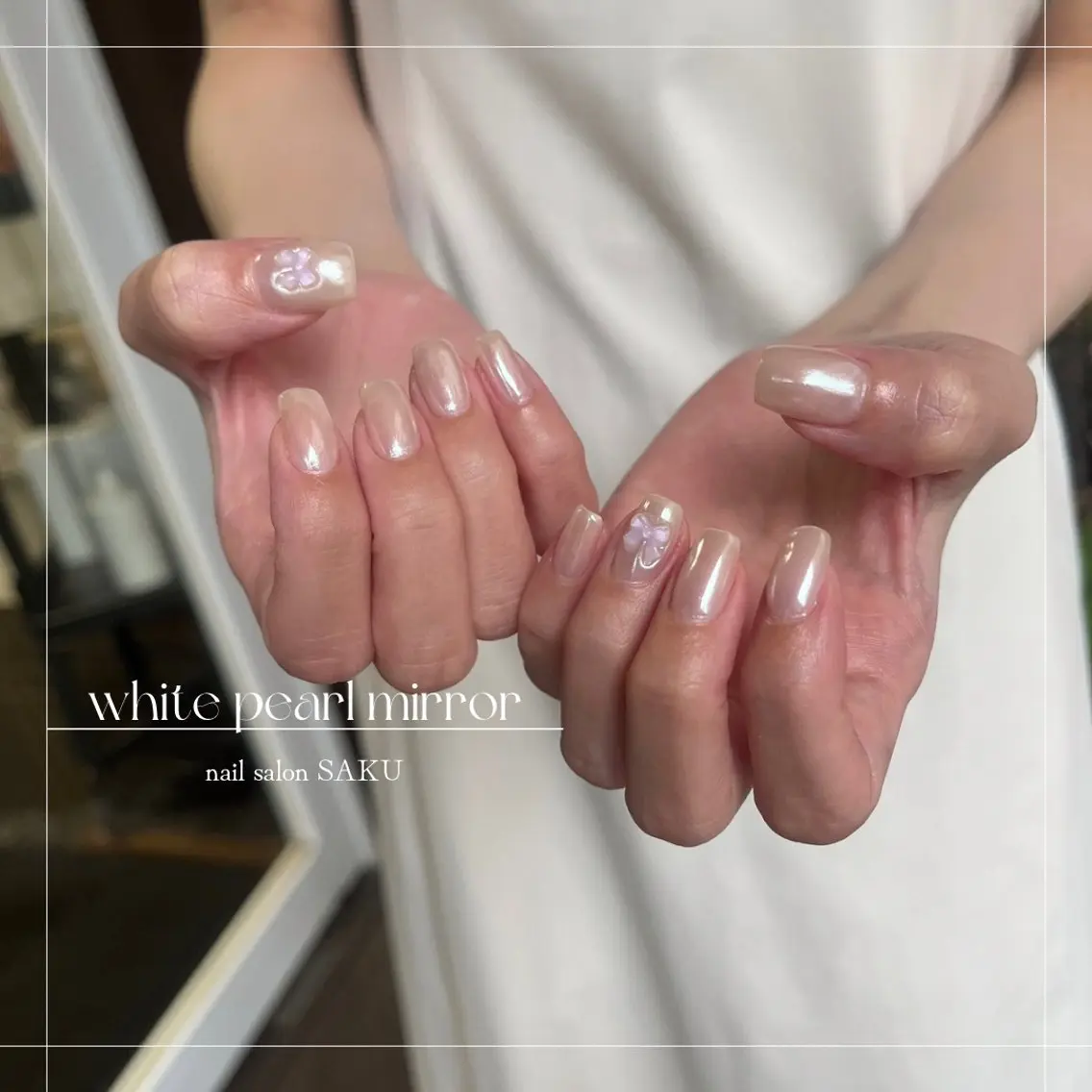 ネイル ニュアンスネイル シンプルネイル SAKU nail 作島茜のネイルデザイン