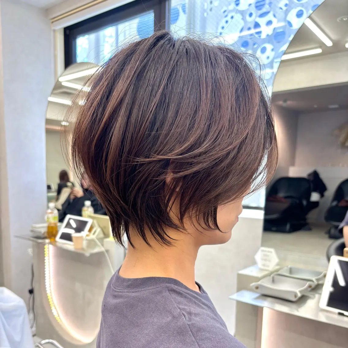 ショート 《髪質改善✖️レイヤ ー🩶》ナオヤのヘアスタイル