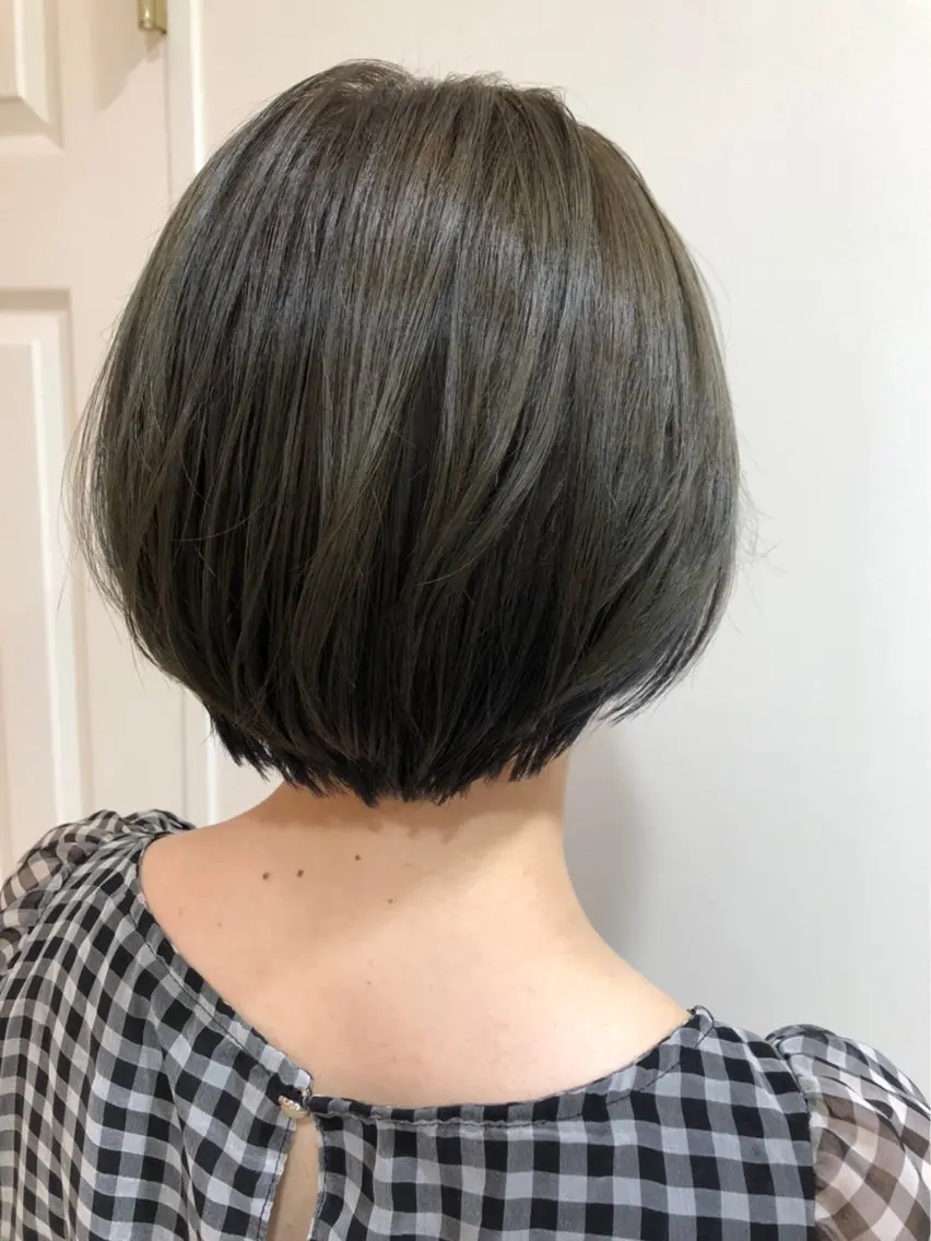 ショート カラー パーマ ヘアアレンジ くびれレイヤー/艶 カラー　MADOKAのヘアスタイル