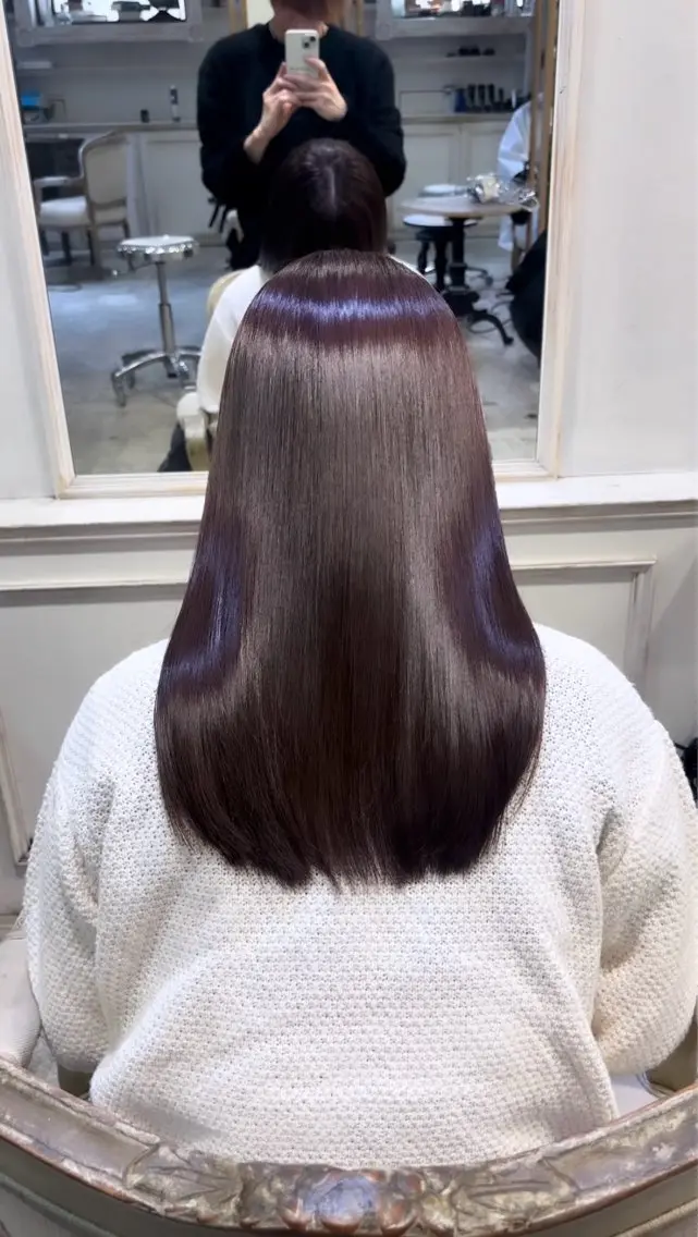 【カットなしでお得に美髪縮毛矯正⭐️】美髪縮毛矯正+うる艶トリートメント3種☘️ ¥19800→¥10000の写真