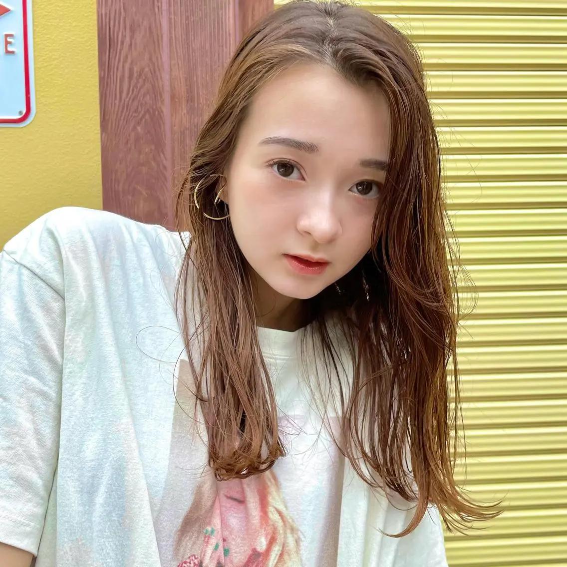 ロング カラー ベージュカラー ✨👑お洒落ショート ❣️村上せいな✨のヘアスタイル