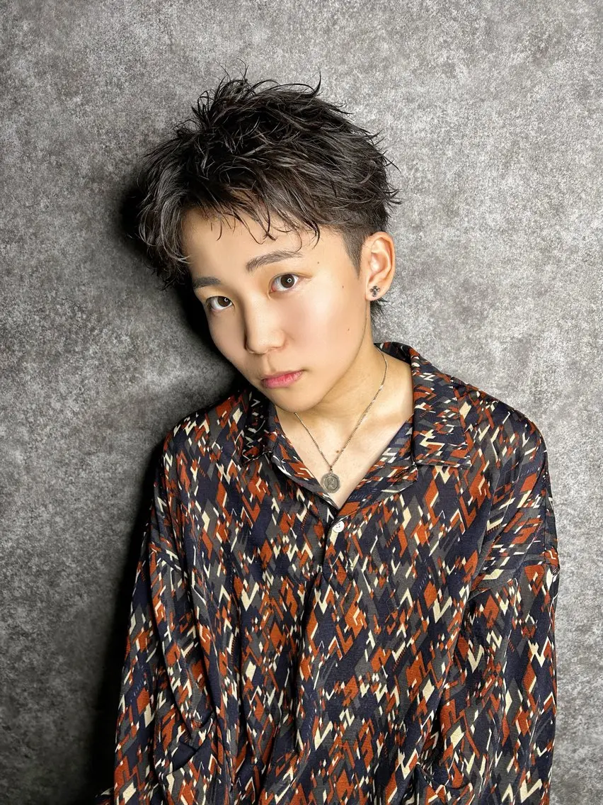 パーマ メンズ カット パーマ メンズの圧倒的技術 /玉城　吹武稀のヘアスタイル