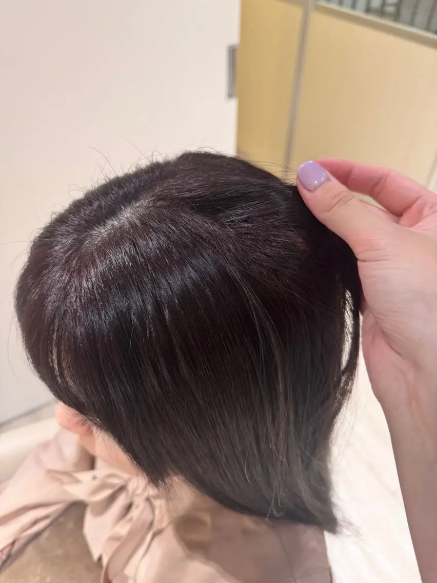 ロング カラー ブラウンカラー ピンクカラー ピンクブラウン ヘアカラー ユナ／名古屋カラー ／酸性ストレートのヘアスタイル