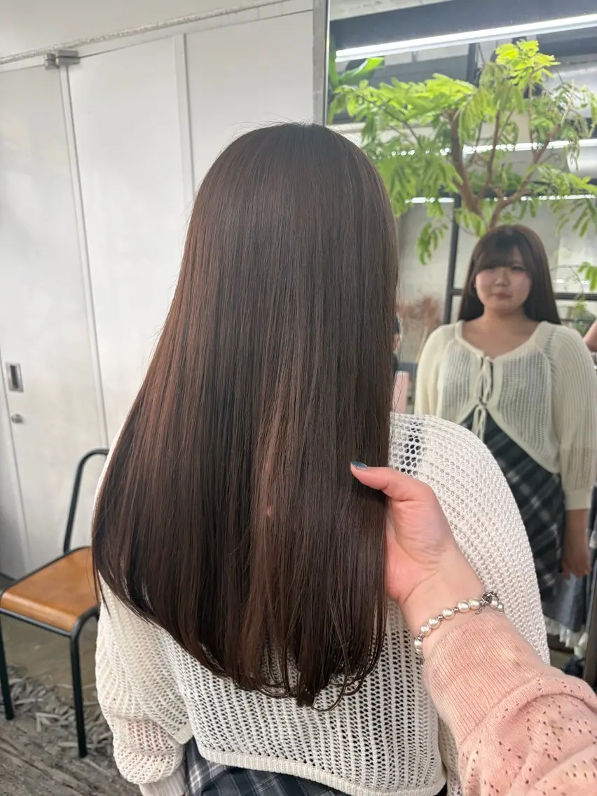 ロング カット ヘアカラー トリートメント 鈴木瑛里/ブロンド ベージュ/男女のヘアスタイル