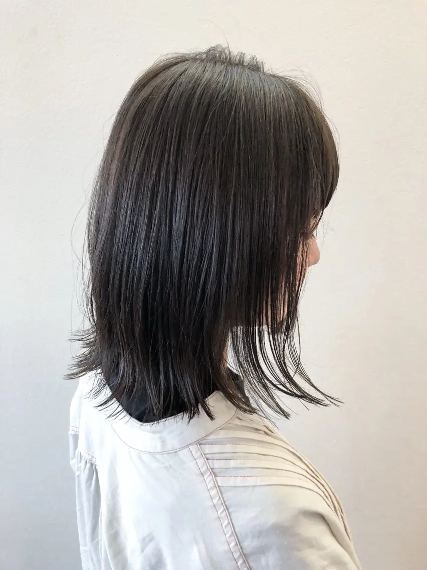 ミディアム カット ヘアカラー SET-UP北長瀬 Yurukiのヘアスタイル