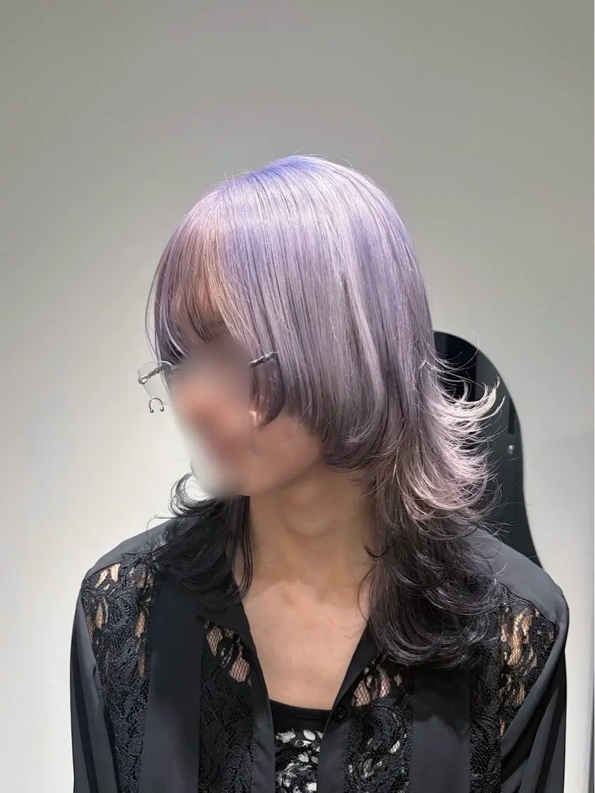 ミディアム カラー メンズ カット ヘアカラー limitみづき🌙 レイヤーカットのヘアスタイル