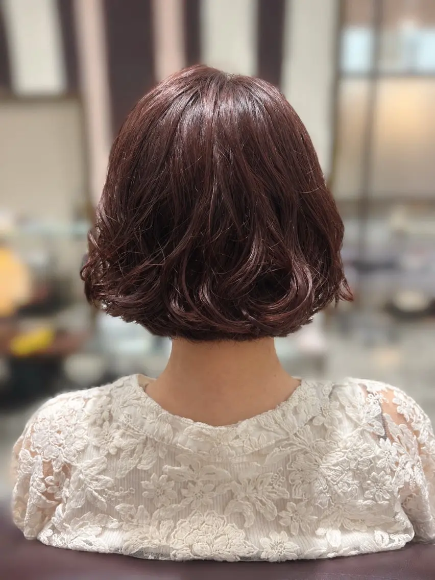 ショート カット トリートメント ヘッドスパ ヘアセット/艶カラー /まつげパーマ/りおのヘアスタイル