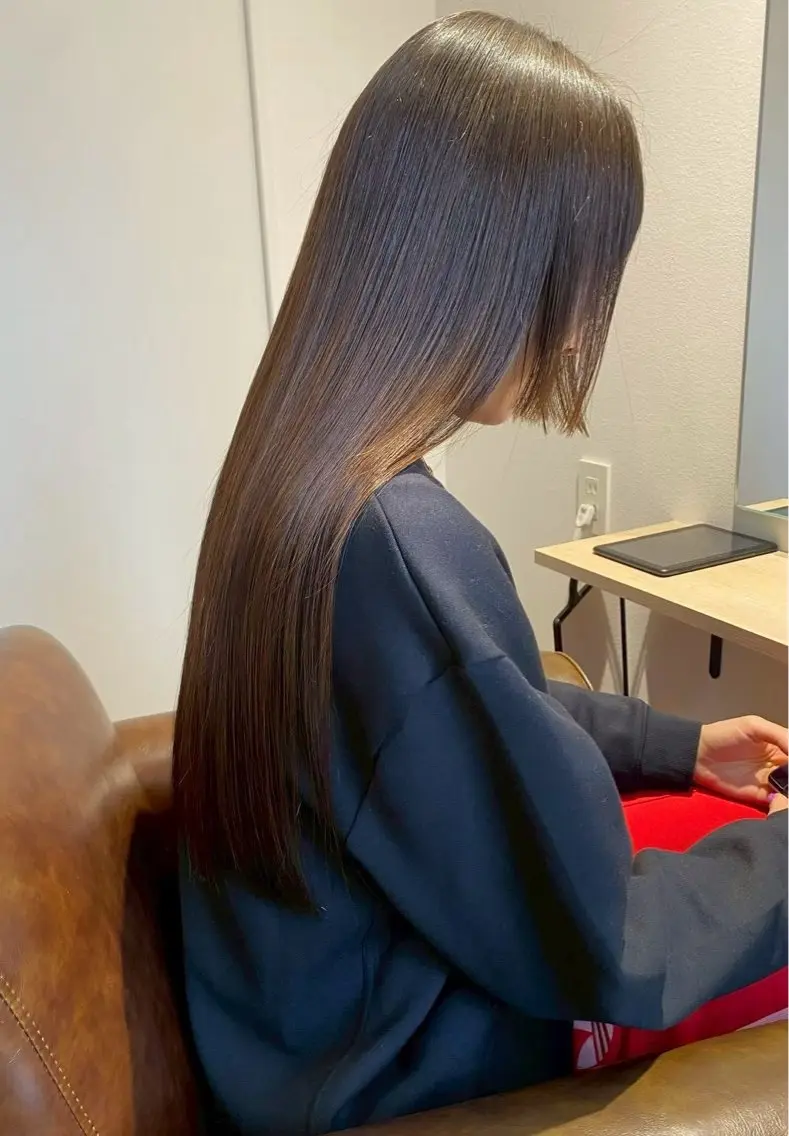 ロング カラー 髪質改善 ANs. かずはのヘアスタイル